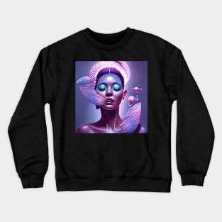 SURREAL BEUTIFUL GIRL jellyfish Crewneck Sweatshirt